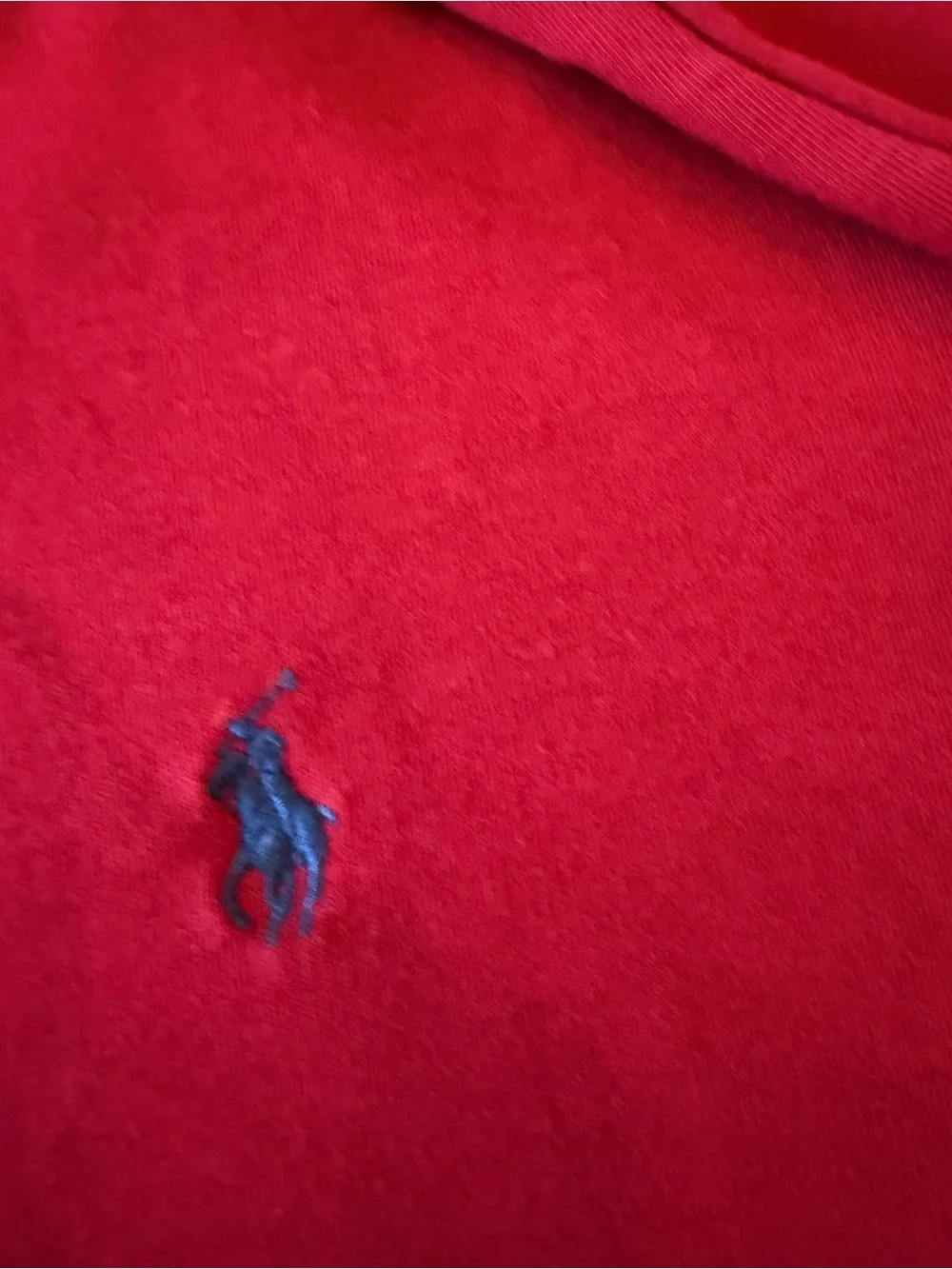 Polo Ralph Lauren Men’s Long Sleeve Polo Shirt Red Custom Fit XL 100% Cotton